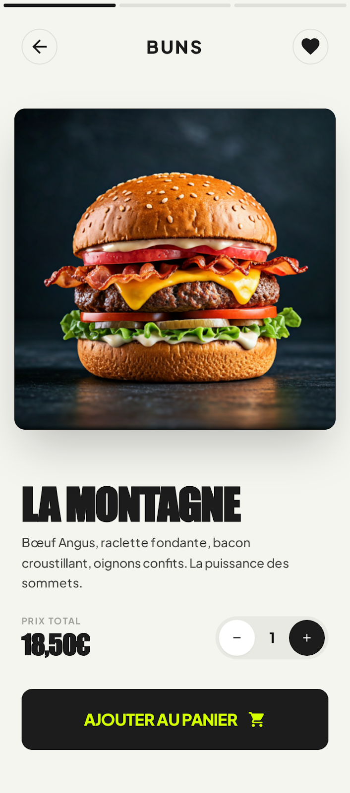 Menu restaurant Click & Eat